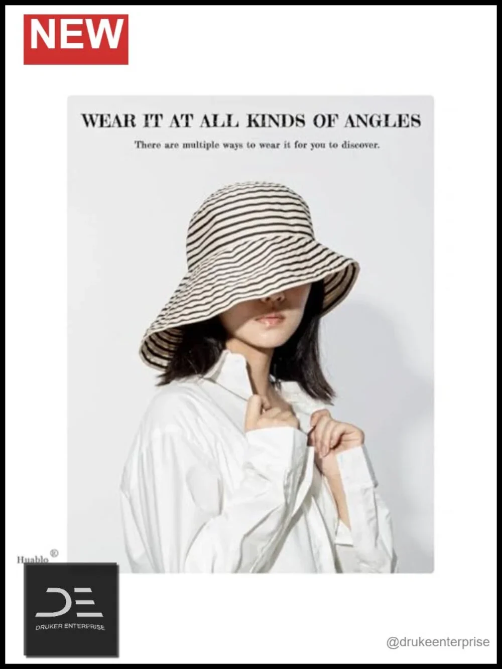 Womens UPF 50+ Kettle Brim Sun Hat Floppy Packable Beach Hat